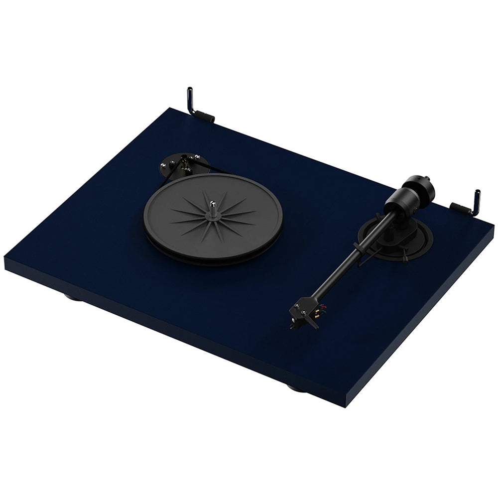 Pro-Ject E1.2 BT Bluetooth Belt Driven Turntable with Built-in Phono Preamp - Satin Steel Blue