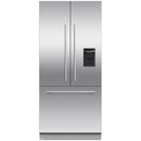 Fisher and Paykel RS80AU3 Integrated Plumbed-In American Fridge Freezer With Ice Maker