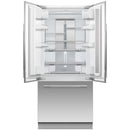 Fisher and Paykel RS80AU3 Integrated Plumbed-In American Fridge Freezer With Ice Maker