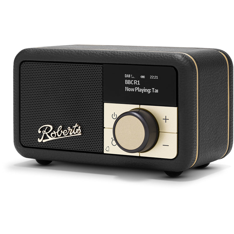 Roberts Revival Petite 2 DAB DAB+ Bluetooth Rechargeable Digital Radio Black