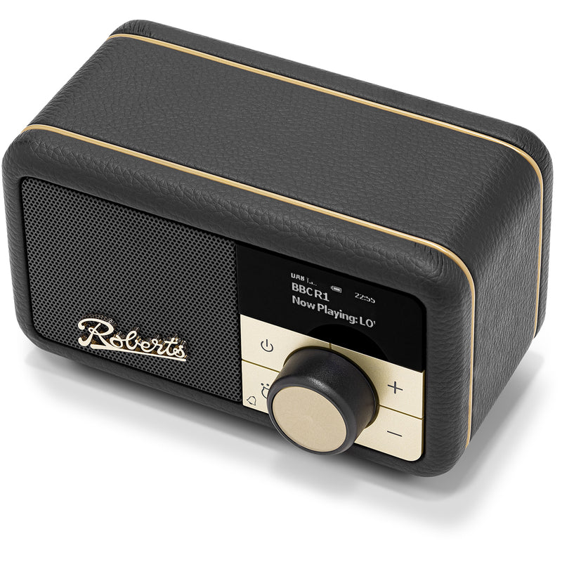 Roberts Revival Petite 2 DAB DAB+ Bluetooth Rechargeable Digital Radio Black