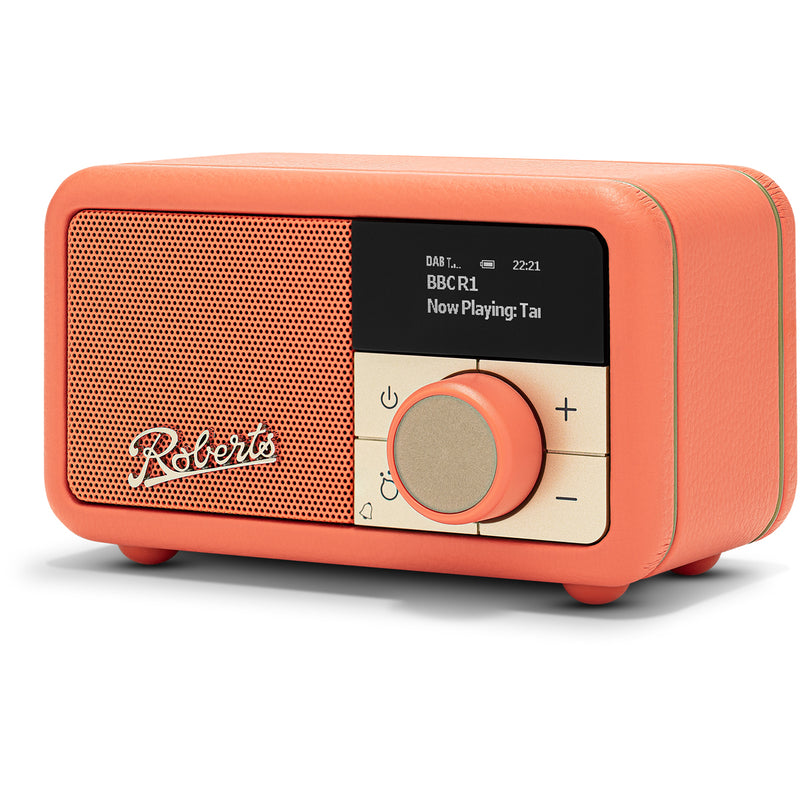 Roberts Revival Petite 2 DAB DAB+ Bluetooth Rechargeable Digital Radio Pop Orange