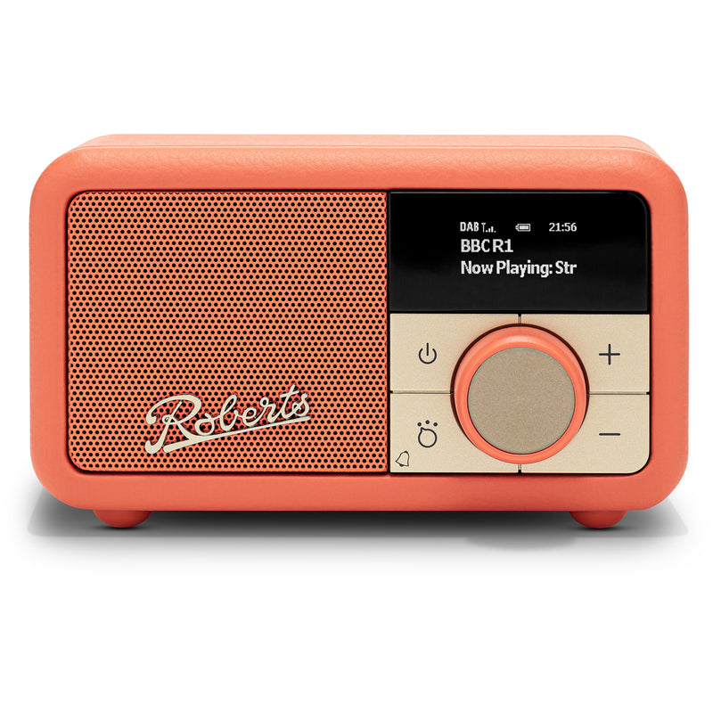 Roberts Revival Petite 2 DAB DAB+ Bluetooth Rechargeable Digital Radio Pop Orange