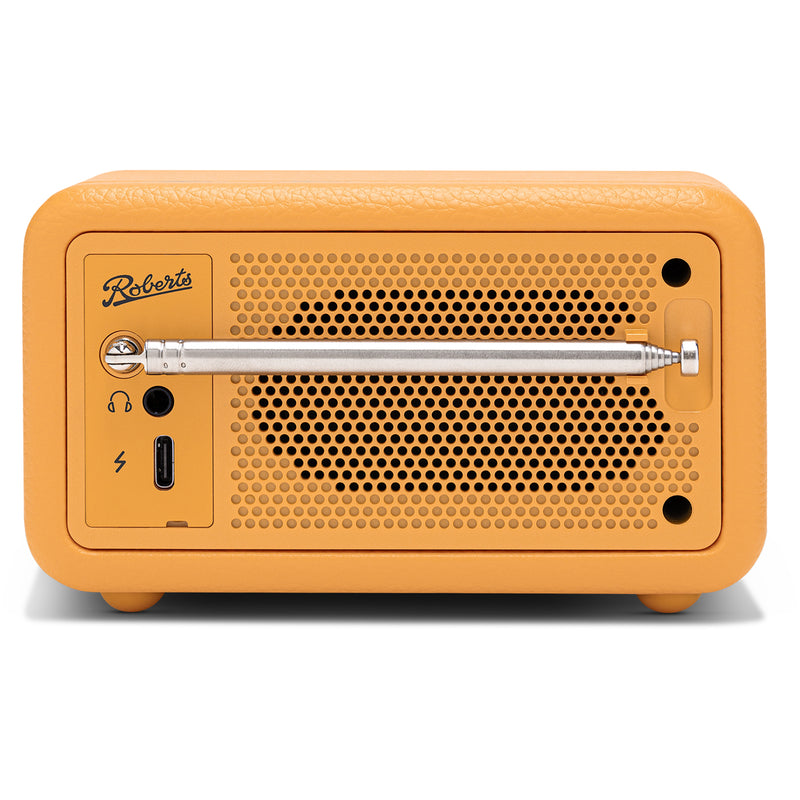 Roberts Revival Petite 2 DAB DAB+ Bluetooth Rechargeable Digital Radio Sunburst Yellow
