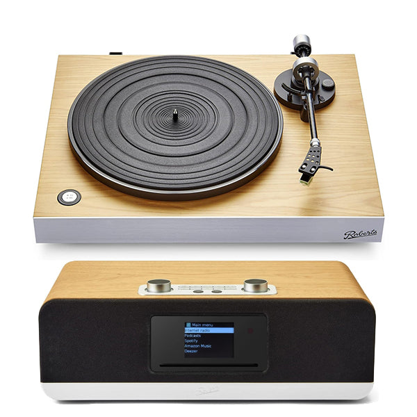 Roberts Stylus Luxe Direct Drive Turntable & Stream 67L All In One Smart Music System
