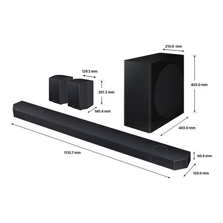 Samsung HW-Q930D Q-Series 9.1.4ch Cinematic Soundbar with Subwoofer and Rear Speakers 2024