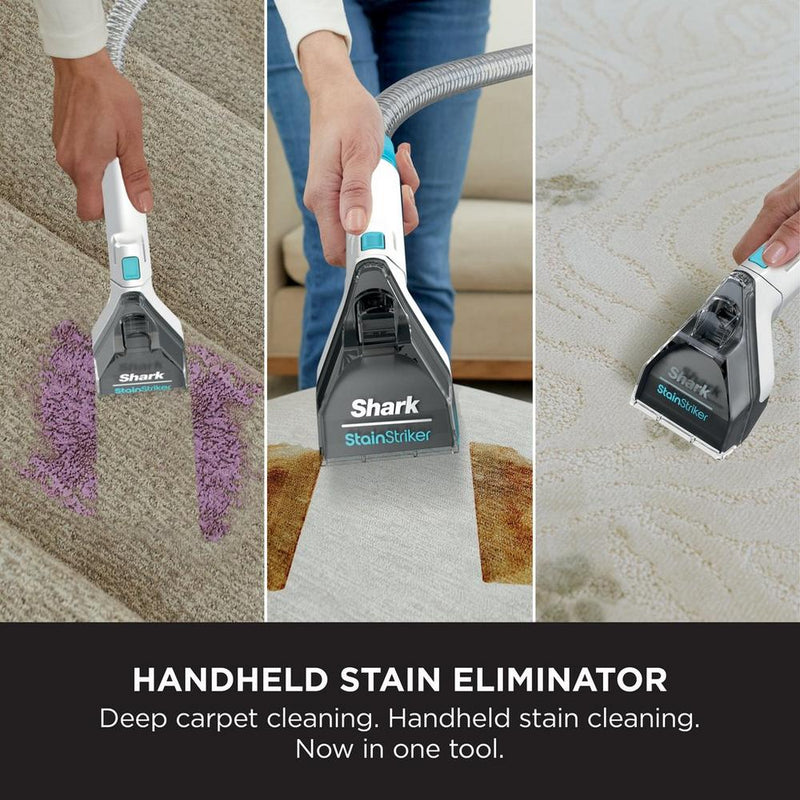 Shark EX200UK CarpetXpert Deep Carpet Cleaner with Built-In StainStriker - White