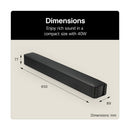 LG SQM1 2.0 Channel Compact Bluetooth Soundbar Black
