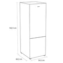 Sensis RFCMF0154ES Freestanding Total No Frost 54cm Fridge Freezer Silver