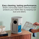 Shark HP062UK BreatheClear Compact Air Purifier with NeverChange6 - Dove