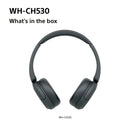 Sony WH-CH530 Wireless On-Ear Bluetooth Headphones Black