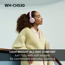 Sony WH-CH530 Wireless On-Ear Bluetooth Headphones Blue