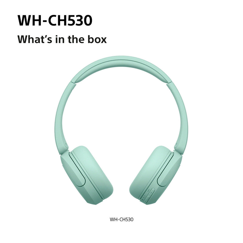 Sony WH-CH530 Wireless On-Ear Bluetooth Headphones Mint Green