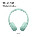 Sony WH-CH530 Wireless On-Ear Bluetooth Headphones Mint Green