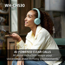 Sony WH-CH530 Wireless On-Ear Bluetooth Headphones Pink