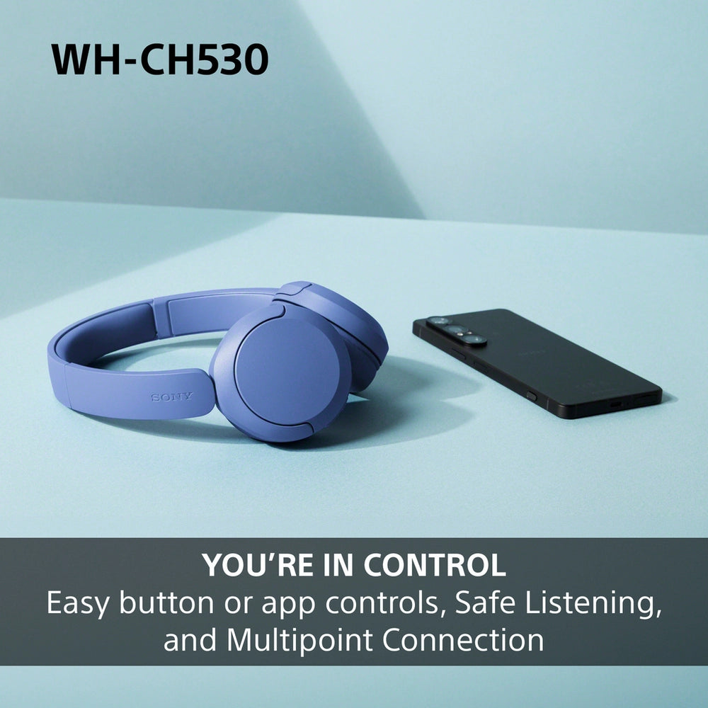 Sony WH-CH530 Wireless On-Ear Bluetooth Headphones Pink
