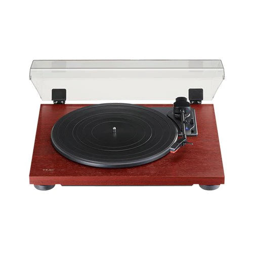 TEAC TN-180BT Bluetooth 3-speed Analog Turntable with Phono EQ Cherry Open Box Clearance
