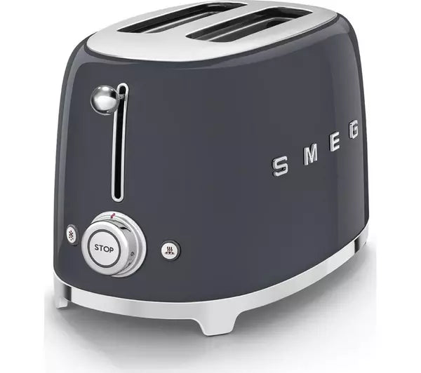 Smeg TSF01GRUK 2 Slice Toaster - Slate Grey