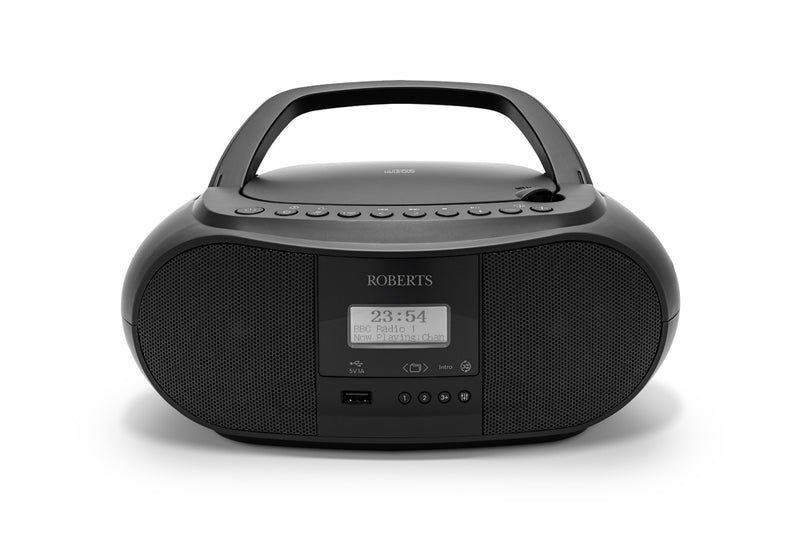 Roberts Zoombox 4 Portable CD Player DAB DAB+ FM RDS Bluetooth Black