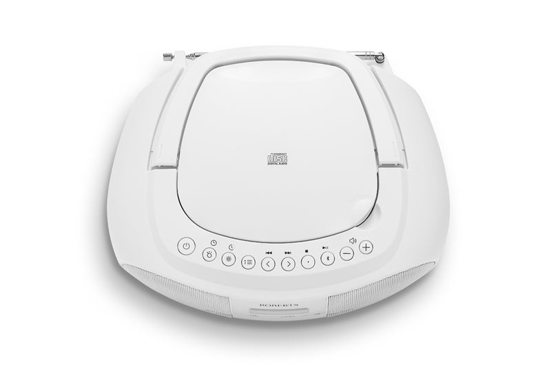 Roberts Zoombox 4 Portable CD Player DAB DAB+ FM RDS Bluetooth White
