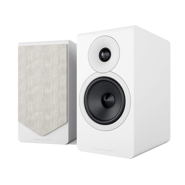 Acoustic Energy AE300 MKII Standmount Speakers Pair Matte White White