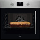 AEG 3000 Series BCX335L11M Surround Cook Electric Single Built in Oven with Retractable Dials in Stainless Steel