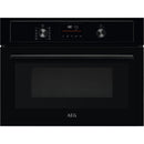 AEG 3000 Series KMX365060B Combi Quick Compact Built In Electric Oven with Microwave Black