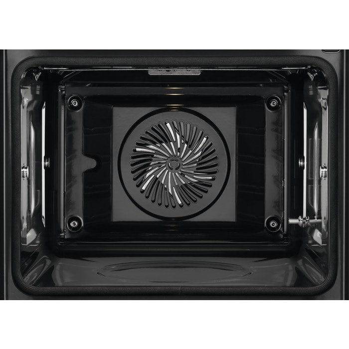 AEG 5000 Series GA5PB501AB Surround Cook with Steam Bake Electric Single Built In Oven with Retractable Dials Black