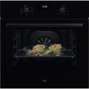 AEG 5000 Series OU5AB20CK Surround Cook Electric Built In Single Oven with Retractable Dials Black