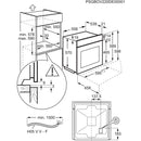 AEG 5000 Series OU5AB20CK Surround Cook Electric Built In Single Oven with Retractable Dials Black