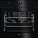 AEG 6000 BPK556260B SteamBake Pyrolytic Built-In Electric Single Oven Black