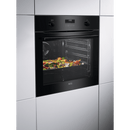 AEG 6000 BPK556260B SteamBake Pyrolytic Built-In Electric Single Oven Black