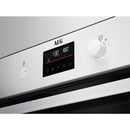 AEG 6000 Series BEB335061W Surround Cook Electric Single Built in Oven with Retractable Dials in White