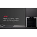 AEG 6000 Series BES355010M Steam Bake Electric Single Built in Oven with Retractable Dials in Stainless Steel