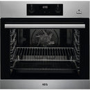 AEG 6000 Series BES355010M Steam Bake Electric Single Built in Oven with Retractable Dials in Stainless Steel