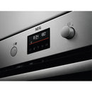 AEG 6000 Series BPS355061M Steam Bake Electric Single Built in Oven with Retractable Dials in Stainless Steel