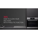 AEG 6000 Series BPS555060M Steam Bake Electric Single Built in Oven with Retractable Dials in Stainless Steel