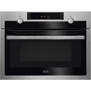AEG 6000 Series KME525860M Solo Microwave & Grill Compact Built in Microwave Oven Stainless Steel