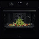 AEG 6000 Series OS6AB50AK Sense Cook Electric Built In Single Oven with Retractable Dials Black