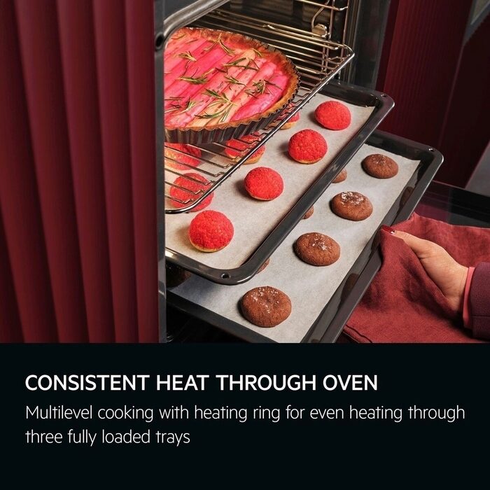 AEG 6000 Series OS6PB50AK Sense Cook Electric Built In Single Oven with Retractable Dials Black