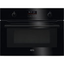 AEG 8000 Series KMK565060B Combi Quick Combination Built-In Microwave Oven in Black