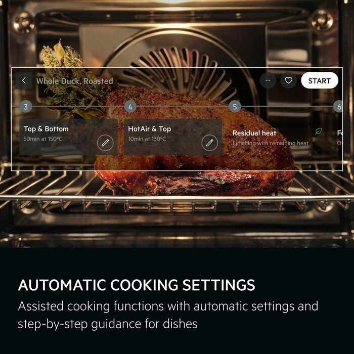 AEG 9000 Series TK9NK821T Compact Built in Microwave Combination Oven Black