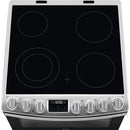 AEG CCB6741ACM 6000 Series Steam Bake 60cm Freestanding Electric Cooker with Ceramic Hob in Stainless Steel