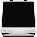 AEG CCX6501ACW Freestanding Electric Cooker Double Oven with Ceramic Hob White