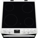 AEG CCX6740ACW 6000 Series Steam Bake 60cm Freestanding Electric Cooker with Ceramic Hob in White