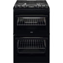 AEG CGX1130ACB 55cm Freestanding Gas Cooker with Double Oven in Black