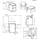 AEG CGX1130ACB 55cm Freestanding Gas Cooker with Double Oven in Black