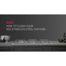 AEG CGX1130ACM 55cm Freestanding Gas Cooker with Double Oven in Stainless Steel
