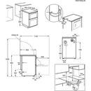 AEG CGX6130ACB 60cm Freestanding Gas Cooker with Double Oven in
