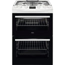 AEG CGX6130ACW 60cm Freestanding Gas Cooker with Double Oven in White